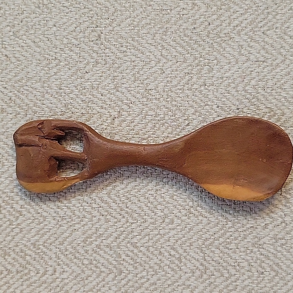 Handcrafted Wooden Elephant Spoon